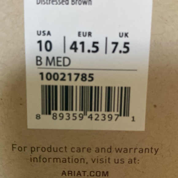 Price Cut! NWT Ariat Skyline H20 lace up waterproof boots Brown/teal. Womens 10. - Picture 12 of 12